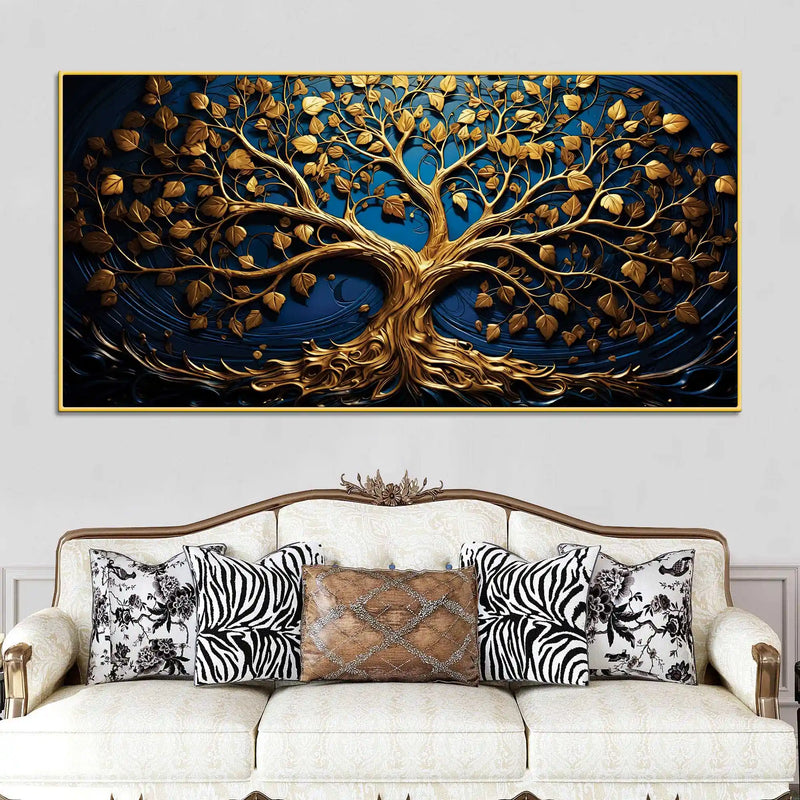 modern-3d-textured-golden-tree-canvas-wall-painting-for-home-decor
