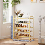 Modern 5-Tier Shoe Rack with Durable Steel Structure
