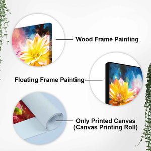 Modern Abstract Art of Flowers Canvas Wall Painting