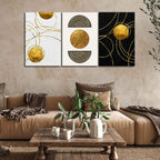 Modern Abstract Art Wall Painting of 3 Pieces