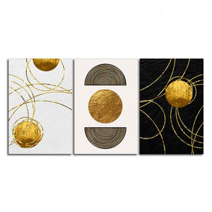 Modern Abstract Art Wall Painting of 3 Pieces