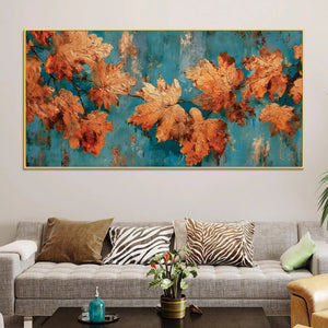 modern-abstract-autumn-leaves-canvas-wall-painting-for-home