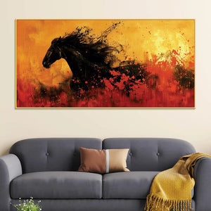 modern-abstract-black-horse-canvas-painting