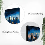 Modern Abstract City Canvas Painting for Home Décor
