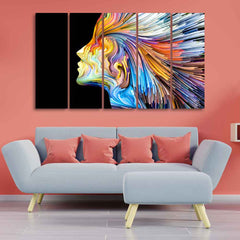 Modern Abstract Colorful Art Wall Painting Set of Five