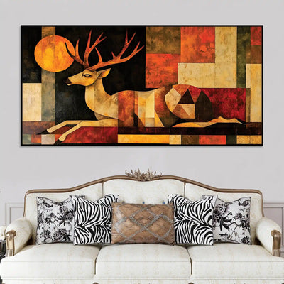 modern-abstract-deer-canvas-painting-for-living-room-wall-decor
