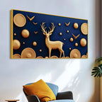 Modern Abstract Deer Canvas Wall Decor Painting for Home