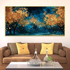 Modern Abstract Forest Canvas Painting for Living Room