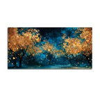 Modern Abstract Forest Canvas Painting for Living Room