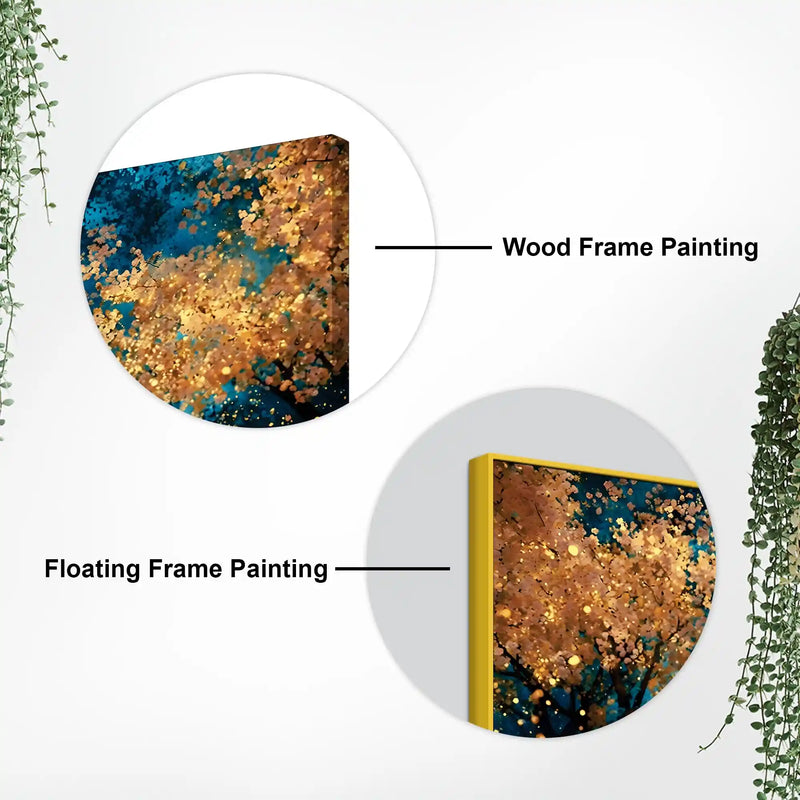 Modern Abstract Forest Canvas Painting for Living Room