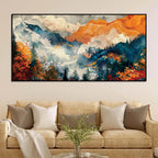 Modern Abstract Forest Canvas Wall Art Painting