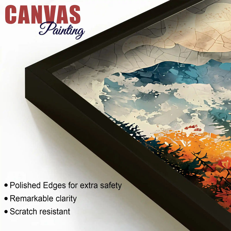 Modern Abstract Forest Canvas Wall Art Painting