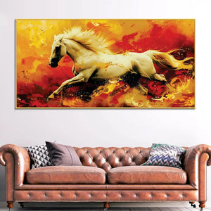 Modern Abstract Horse Canvas Painting for Wall Decor
