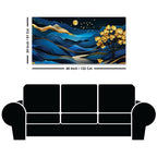 Modern Abstract Mountain Canvas Painting for Living Room Décor