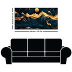 Modern Abstract Mountain Canvas Painting for Luxury Decor