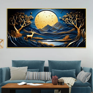 Modern Abstract Nature Canvas Painting for Home Interior