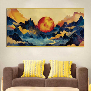 Modern Abstract Nature Canvas Wall Painting for Living Room