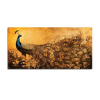 Modern Abstract Peacock Canvas Painting for Wall Decor