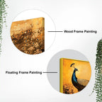Modern Abstract Peacock Canvas Painting for Wall Decor