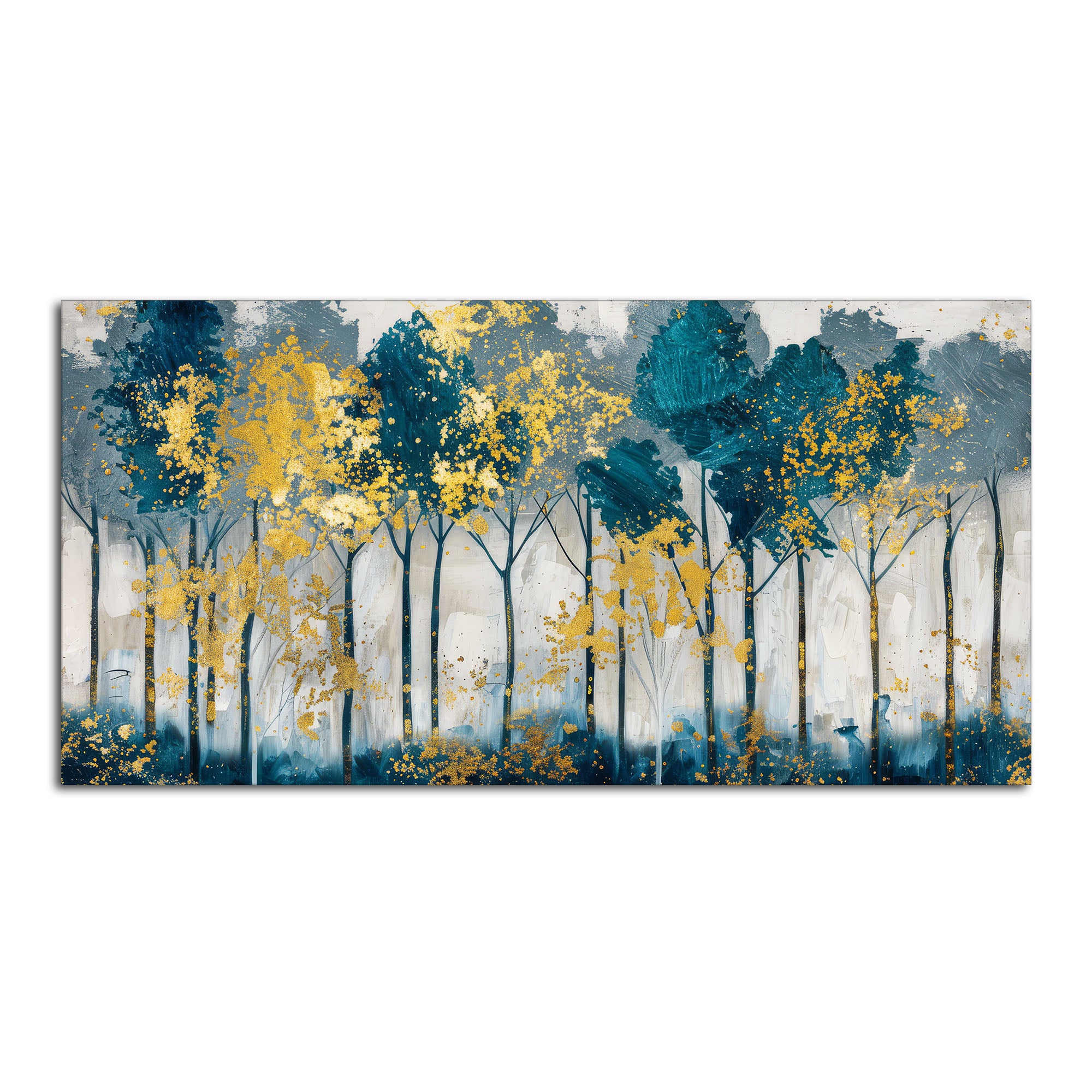 Modern Abstract Shaped Tree Art Canvas Wall Painting