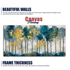 Modern Abstract Shaped Tree Art Canvas Wall Painting