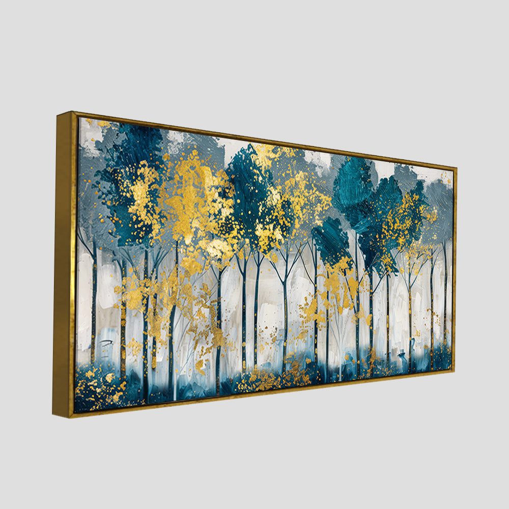 Modern Abstract Shaped Tree Art Canvas Wall Painting