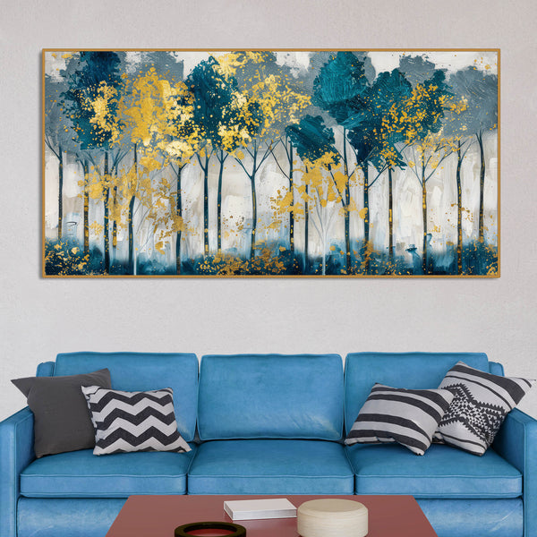 Modern Abstract Shaped Tree Art Canvas Wall Painting