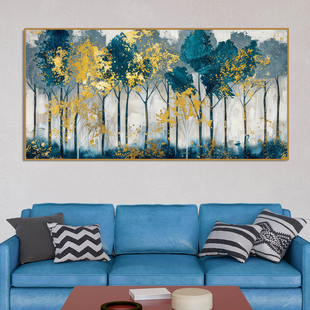 Modern Abstract Shaped Tree Art Canvas Wall Painting