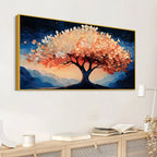 Modern Abstract Tree Canvas Painting for Bedroom