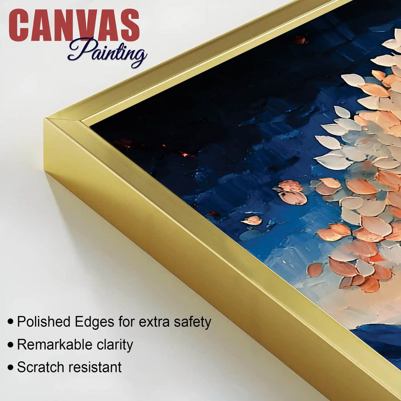 Modern Abstract Tree Canvas Painting for Bedroom