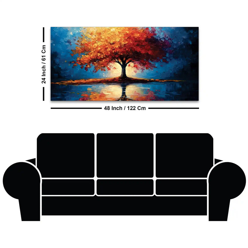 Modern Abstract Tree Canvas Painting Home & Office Décor