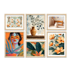 Modern Aesthetic Wall Art Frame Set of 6 for Living Room Bedroom Home Décor