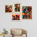 modern-african-art-wall-frames-set-of-four