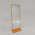 Modern Apple Inspired Full Length Floor Mirror for Home & Studio – Designer Mirror with Bold Frame