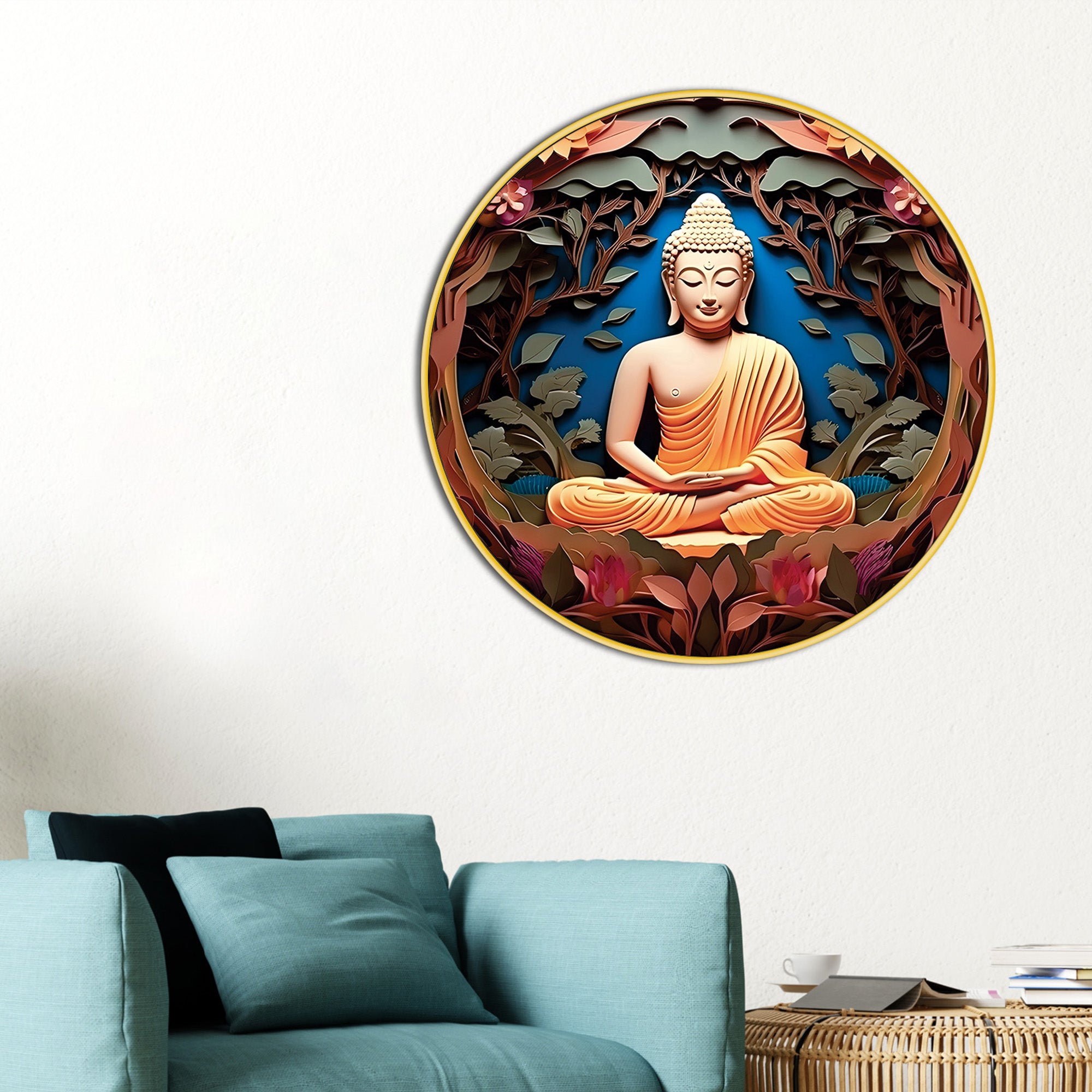 Modern Artistic Buddha Canvas Painting