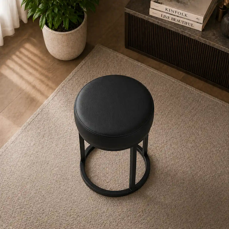 modern-black-steel-vanity-stool-with-cushioned-seat