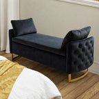 modern-black-upholstered-storage-bench-with-gold-legs