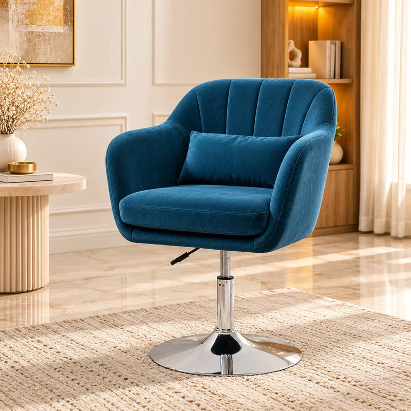 Modern Blue Sofa Lounge Chair with Cushion Seat