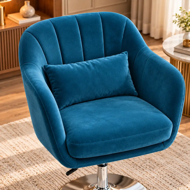 Modern Blue Sofa Lounge Chair with Cushion Seat