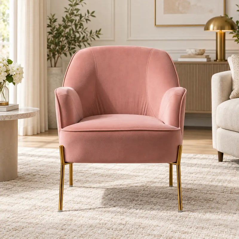 modern-blush-pink-lounge-chair-with-curved-arms-golden-metal-legs