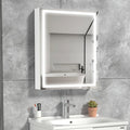 Modern Bright Backlit Frameless Bathroom Mirror Cabinet