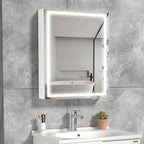 Modern Bright Backlit Frameless Bathroom Mirror Cabinet
