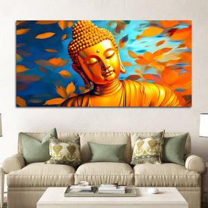 Modern Buddha Canvas Painting for Peaceful Home