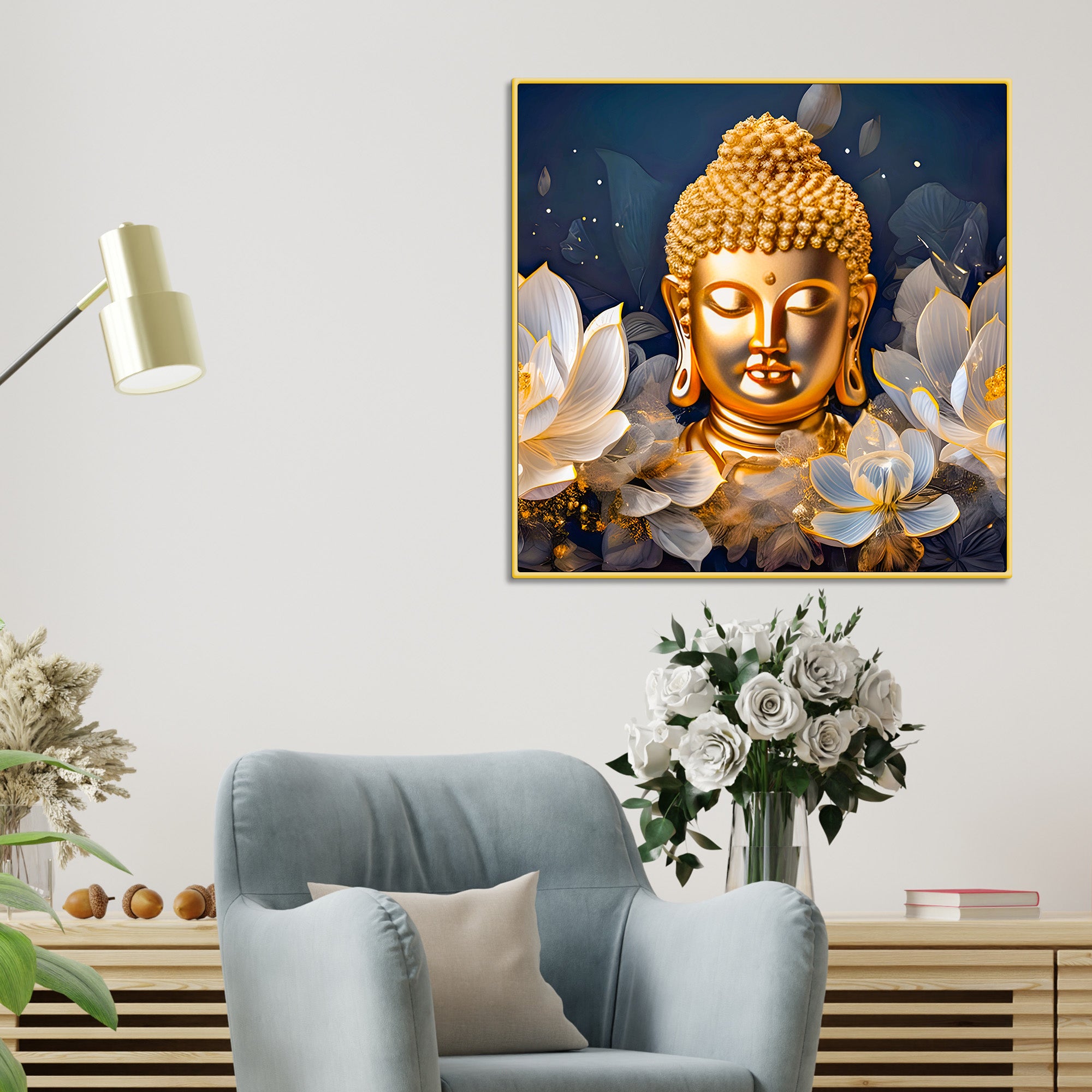 Modern Buddha Canvas Wall Painting