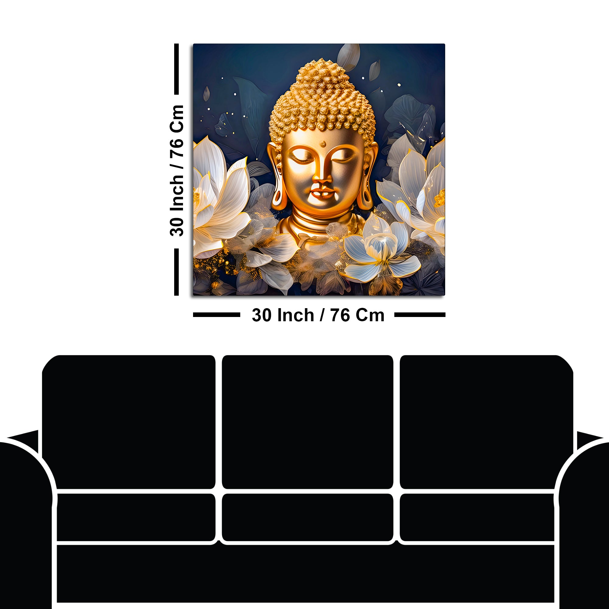 Modern Buddha Canvas Wall Painting