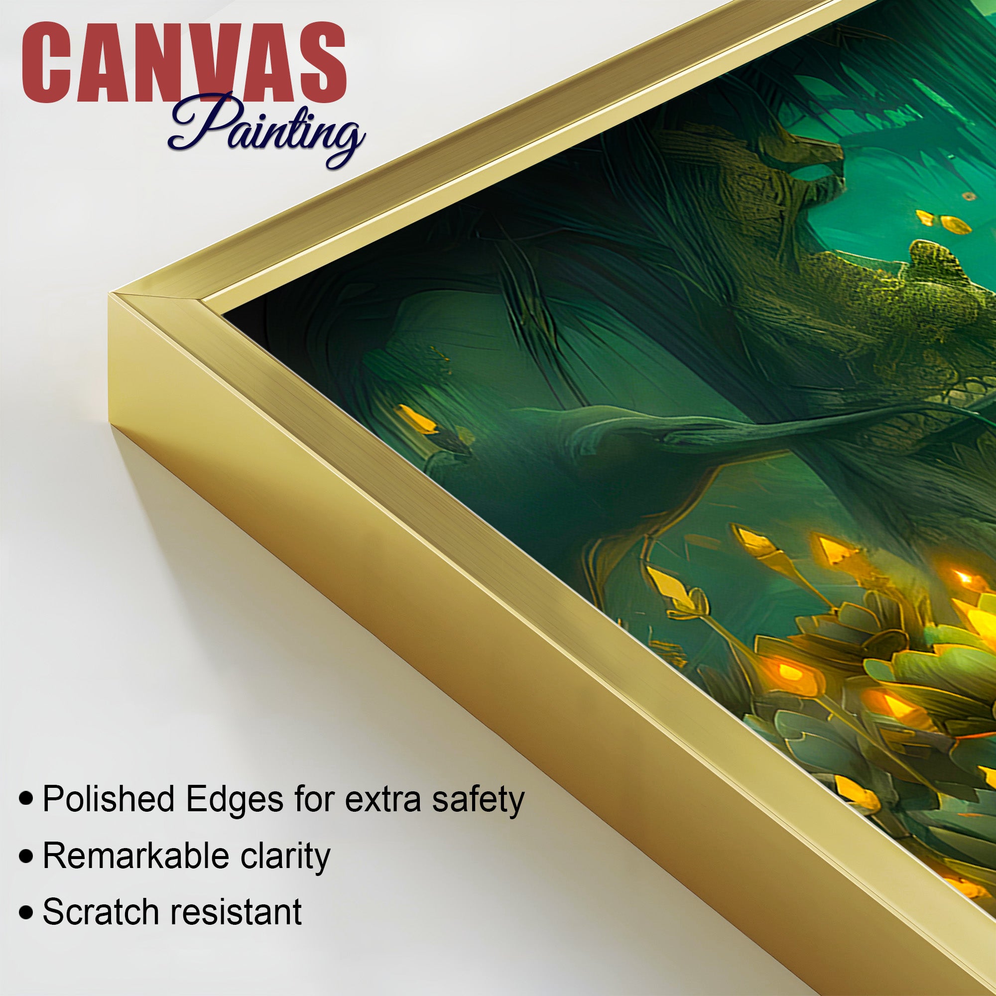 Modern Buddha Canvas Wall Painting for Living Room Decor