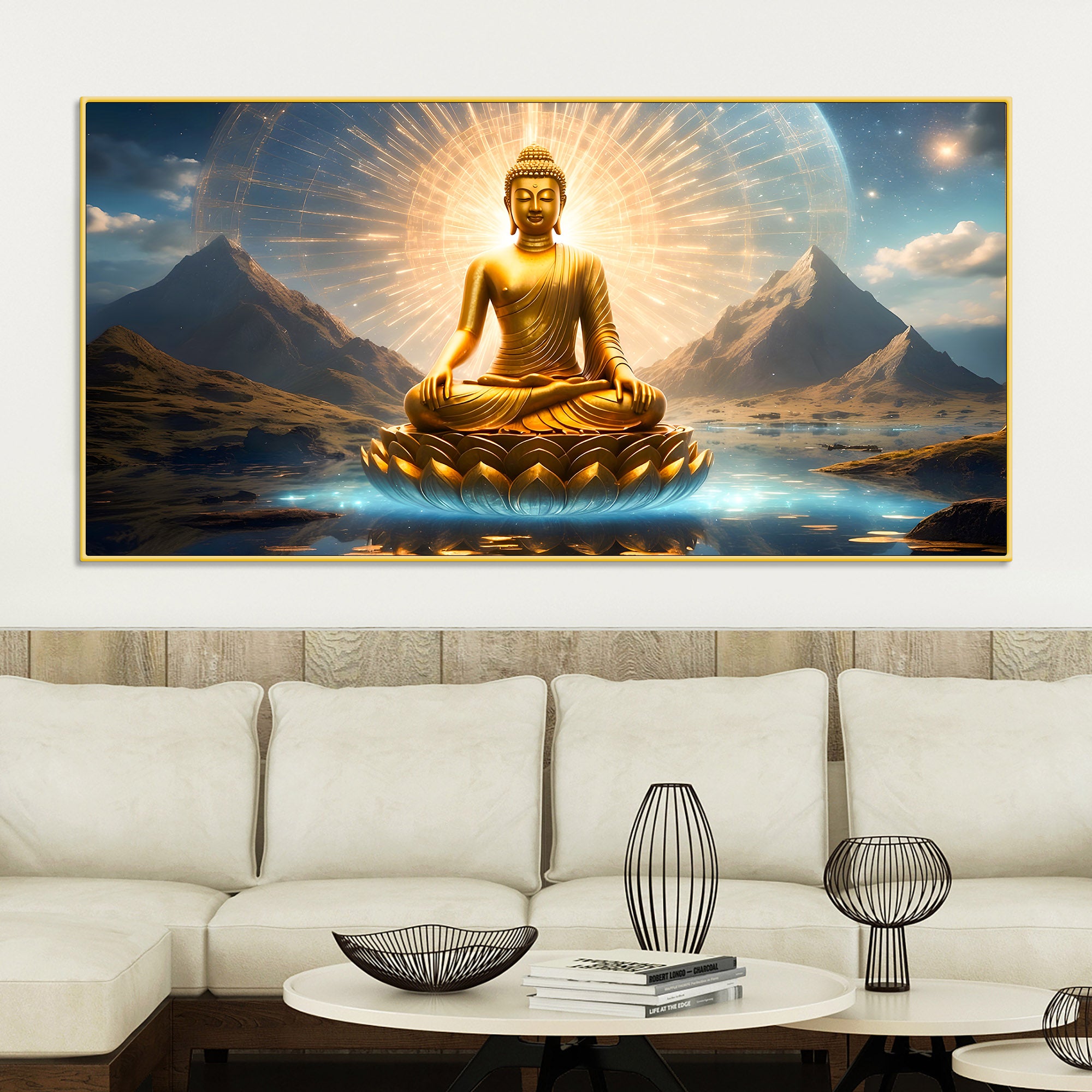 Modern Buddha Ji Canvas Painting for Home Interior