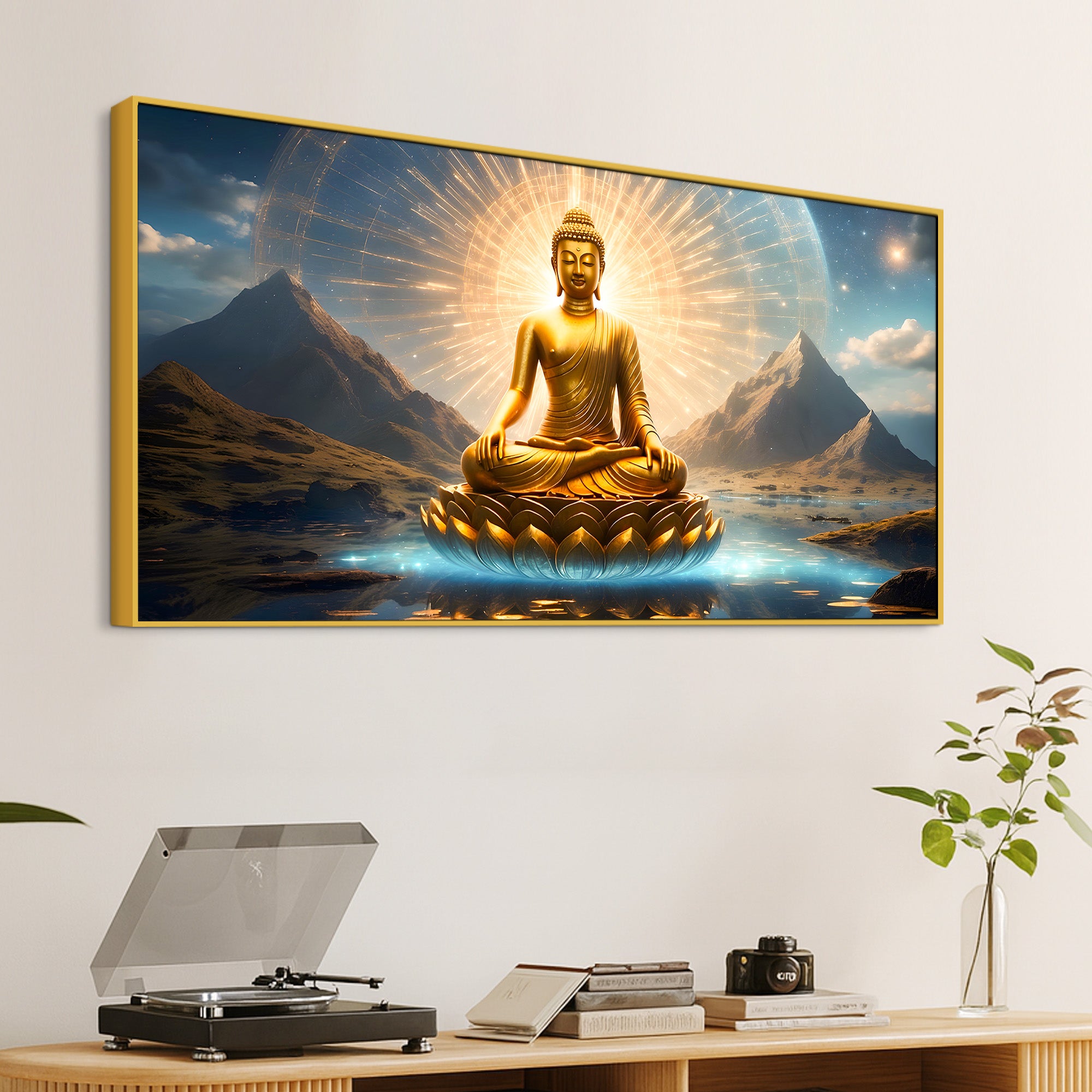 Modern Buddha Ji Canvas Painting for Home Interior