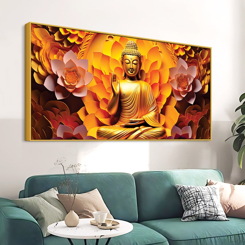 Modern Buddha Painting for Living Room Wall Décor