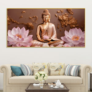 Modern Buddha Wall Painting for Interior Decor